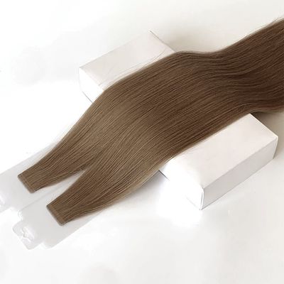 Brazilian Remy Cuticle Aligned Hair Tape in Ombre Color Skin Weft Slim Tape Hair Extension