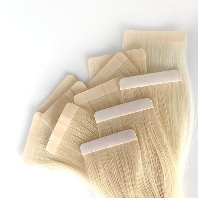 18 Inch Remy Russian Human Hair Tape in Hair Extensions Raw Hair for Customized Needs