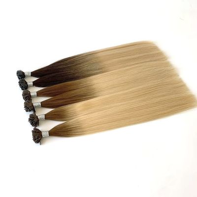18inch Double Drawn Balayage Keratin Pre Bonded U Tip Flat Tip Bone Straight Human Hair