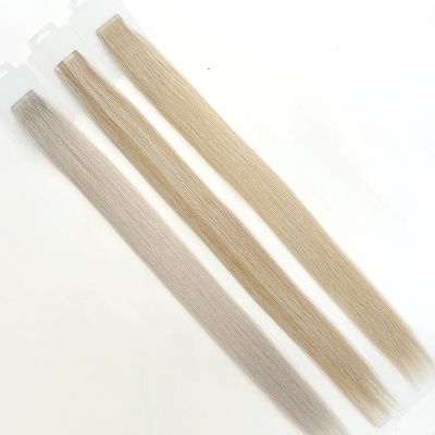 Blonde Color Seamless Slim Tape Hair Extensions for Women Dyeable Dyeable within US