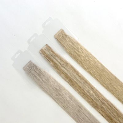 Blonde Color Seamless Slim Tape Hair Extensions for Women Dyeable Dyeable within US