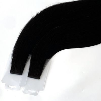 Human Hair Tape in Extensions for Reusable Seamless Invisible Hair Extensions
