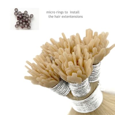 Double Drawn Remy Human Hair Pre Bonded Extensions in U/I/Y Tip with Flat Tip Keratin