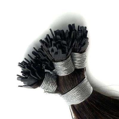 Double Drawn Remy Human Hair Pre Bonded Extensions in U/I/Y Tip with Flat Tip Keratin