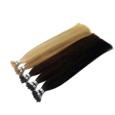 Thick Ends Double Drawn Cuticle Virgin Hair Pre Bonded Keratin Y Tip Human Hair Extensions