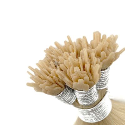 Dyeable Russian Blonde Color Y Tip Human Hair Extensions for Promotion Customization