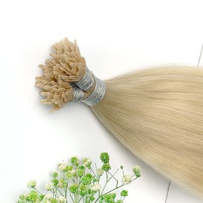 Dyeable Russian Blonde Color Y Tip Human Hair Extensions for Promotion Customization