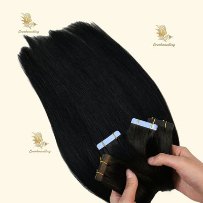 Human Hair Double Drawn Vietnam Remy Cuticle Aligned Raw Invisible Tape in Hair Extensions