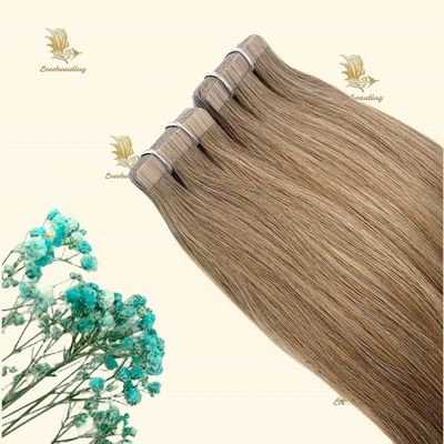 Russian Hair Weft Tape Hair Extensions Customized Request Double Drawn Remy Hair