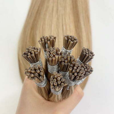 12 Inch to 28 Inch Length Package Gross Weight 0.300kg Russian Double Drawn I Tip Hair