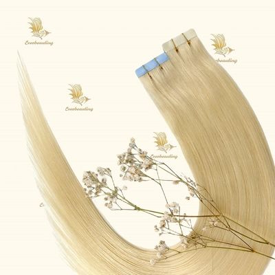 20inch Blonde Color Tape Hair Extensions with 3 Month Tapes Life and Lightweight Feel