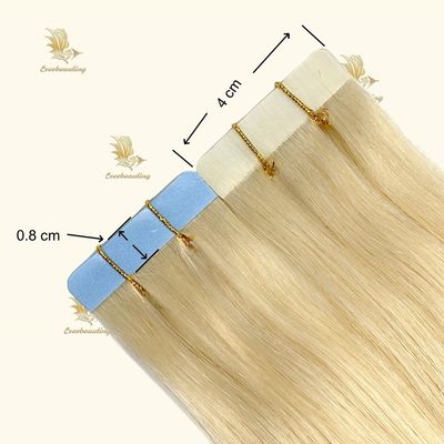 20inch Blonde Color Tape Hair Extensions with 3 Month Tapes Life and Lightweight Feel
