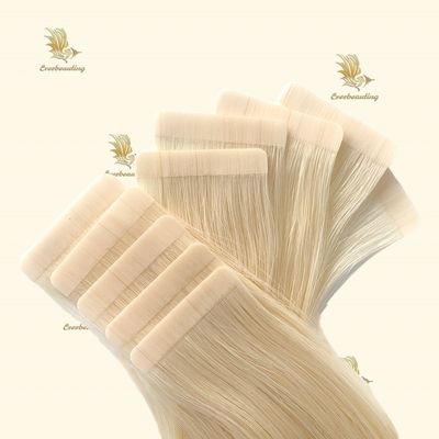 Raw Blonde Hair Tape Hair Extensions with 200 packs /carton 50.00cm * 8.00cm * 3.00cm