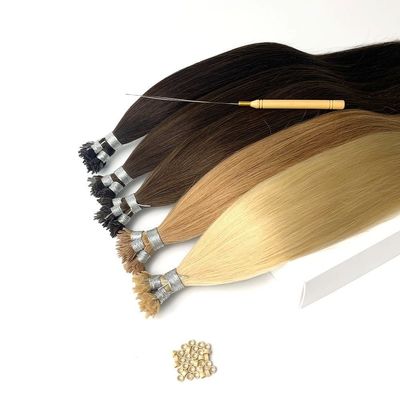 Russian Nano Stick Y Tip Human Hair Extensions with Double Drawn Ratio YTIP-231012