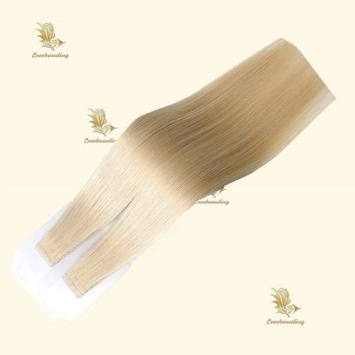 Long Russian Double Drawn Cuticle Aligned Hair Stick Pre-Bonded Tape in Invisible Weft