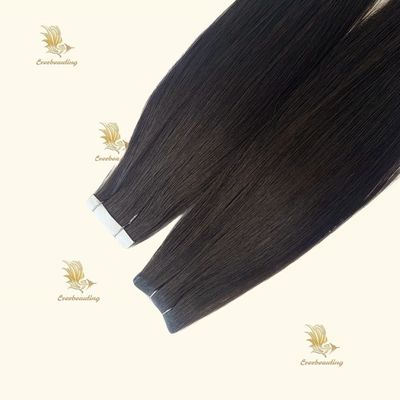 Chinese Hair Jet Black Invisible Seamless Injected Tape Human Hair Extensions with 1