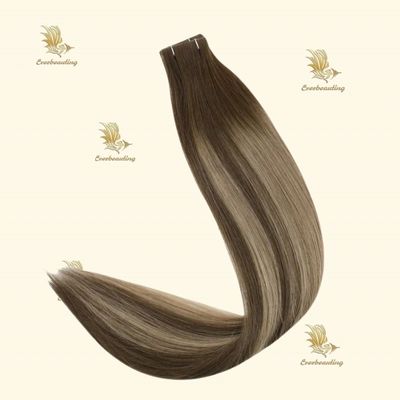 Light Color Invisible Tape Extensions Vendors Shipping Cost and Tangle Free Super Hair