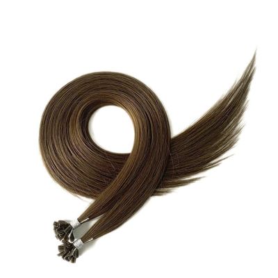 Double Drawn Ratio Pre Bonded Keratin Hair Extensions 1g/strand U/Nail Tip Remy Human Hair