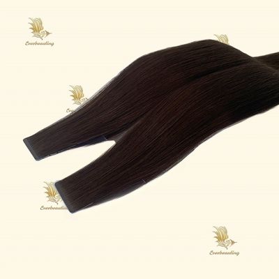 Dyeable European Human Hair Double Drawn Slim Tape Ins Narrow Edge Invisible Tape Hair