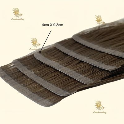 Customize Color Human Hair Extension Slim Tape Style Double Drawn Russian Remy Hair