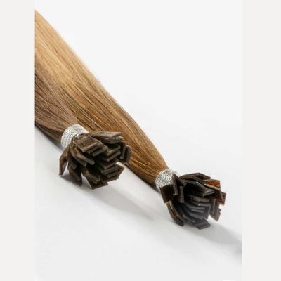 Cuticle Intact Flat Tip Keratin Hair Extension Vendors with US Double Drawn Ratio