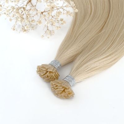 Cuticle Intact Flat Tip Keratin Hair Extension Vendors with US Double Drawn Ratio