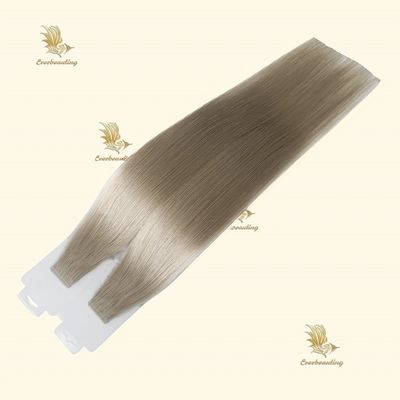 Slim Tape Ins Human Hair Cuticle Aligned Bulk Hair Blonde Color with Pre-Bonded Stick