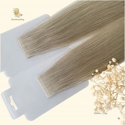 Slim Tape Ins Human Hair Cuticle Aligned Bulk Hair Blonde Color with Pre-Bonded Stick