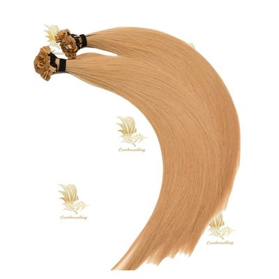Double Drawn European Hair Flat Tip Extensions No Shedding and Quick Shipping Services