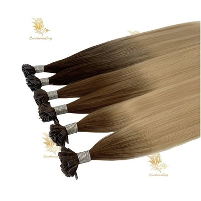 Slavic Hair Flat Tip Hair Extensions No Tangle Initial Payment Professional Grade