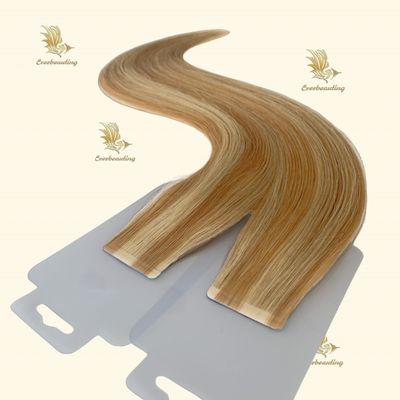 Virgin Cuticle Aligned Human Hair Tape in Hair Extension Top Grade Piano Highlight Color