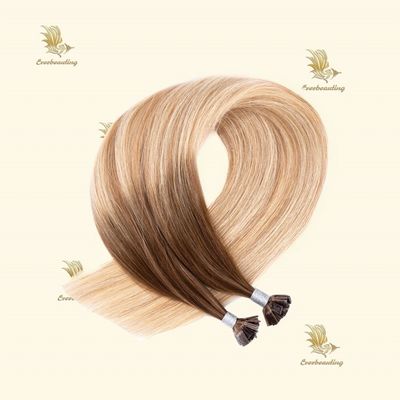 Slavic Hair Flat Tip Hair Extensions No Tangle Initial Payment Professional Grade