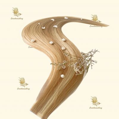 Highlight Colors Stick Pre-Bonded Human Hair Extensions for Reusable in Highlight Shades