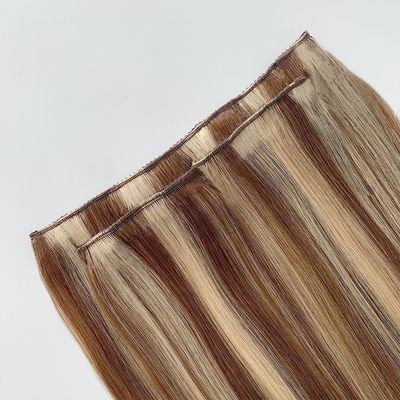 100% Brazilian Remy Clip in Hair Extension Straight Style Blonde Russian Virgin Human Hair