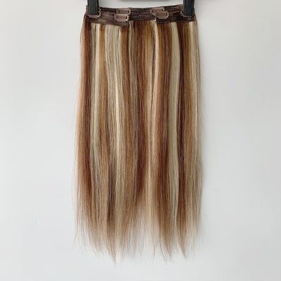 100g/PC 20 Inch Highest Grade 13A Double Drawn Clip in Hair Extension for White Women