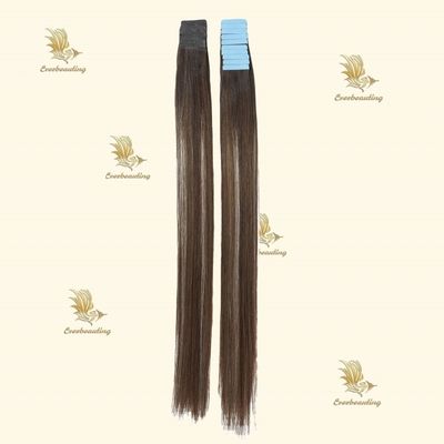 Invisible Tape Double Drawn Cuticle Aligned Balayage Color Remy Virgin Hair Extensions