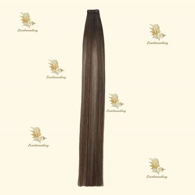 Trends Invisible Tape Hair Russian Virgin Hair Double Drawn Balayage Color Human Hair