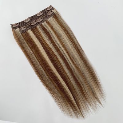Straight 18 Inch and 20inch Raw Indian Hair Clip in Hair Extension Style Straight