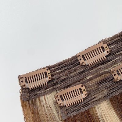 Superior Hair 20inch Light Color Remy Human Hair Clip Ins Extensions Vendor Dyeable