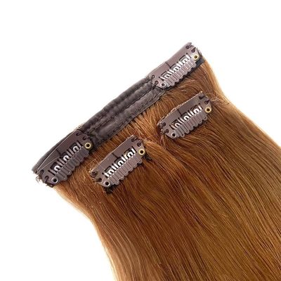 Bodywave Clip Ins 100% Remy Human Hair Extension Thick Ends for Dyeable Hair Texture
