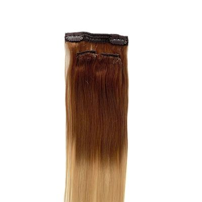 Bodywave Clip Ins 100% Remy Human Hair Extension Thick Ends for Dyeable Hair Texture