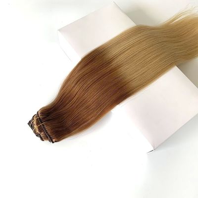 Bodywave Clip Ins 100% Remy Human Hair Extension Thick Ends for Dyeable Hair Texture