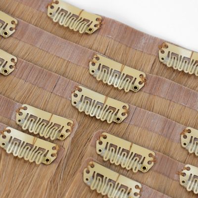 Virgin Remy Invisible PU Skin Seamless Clip in Hair Extension for Customized Requests