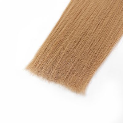 Thick End Invisible PU Raw Blonde Seamless Clip in Hair Extensions Customized Request