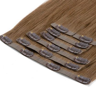Seamless Clip Ins Vietnamese Hair Extensions with Pre-Bonded Style Clips and Tangle No