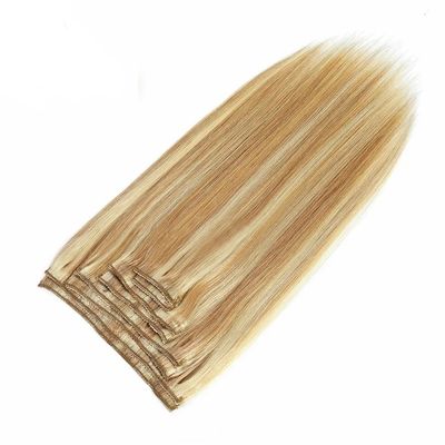 Muti-Color 20inch Thick Human Hair Clip Ins 100% Remy Invisible Hair Extensions