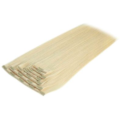 100% Human Hair Clip Ins Blonde Color 30 Day Return refunds Clip-in Hair Extension
