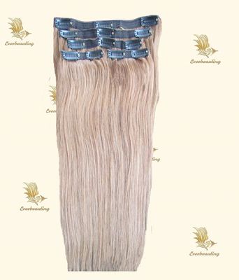 120g/PC Muti-Color Clip on Hair Extensions Human Hair Clip Ins with Muti-Color Options