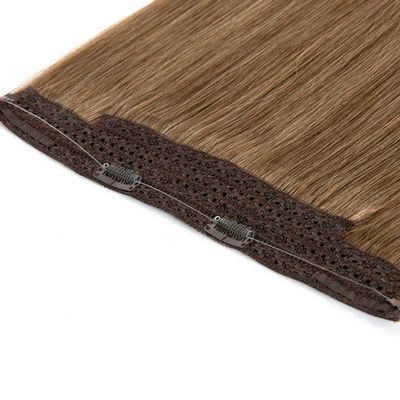 100% Human Hair Seamless Invisible Fish Wire Hair Extensions Return refunds up to 30 days