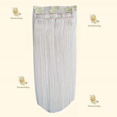 Customization Clip Ins 100% Virgin Human Hair for White Women Pre-Bonded Type Clips